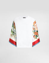 Short-sleeved t-shirt with foulard - | Dolce & Gabbana