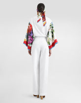 Short-sleeved t-shirt with foulard - | Dolce & Gabbana
