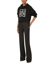 Jersey hoodie with DG print - | Dolce & Gabbana