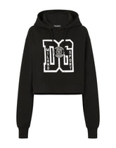 Jersey hoodie with DG print - | Dolce & Gabbana