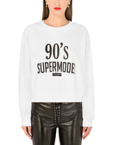 Jersey sweatshirt with 90’s supermodel print - | Dolce & Gabbana
