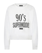 Jersey sweatshirt with 90’s supermodel print - | Dolce & Gabbana