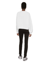 Jersey sweatshirt with DG logo print - | Dolce & Gabbana