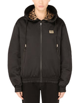 Technical gabardine jacket with hood - | Dolce & Gabbana