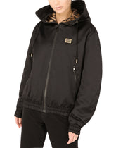 Technical gabardine jacket with hood - | Dolce & Gabbana