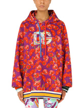 Garden-print jersey hoodie - | Dolce & Gabbana