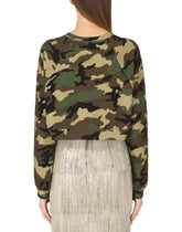 Camouflage-print jersey sweatshirt - | Dolce & Gabbana