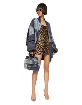 Oversize patchwork denim bomber jacket - | Dolce & Gabbana