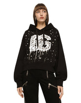 Jersey sweatshirt with DG logo print - | Dolce & Gabbana