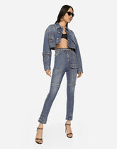 Short patchwork denim jacket - | Dolce & Gabbana