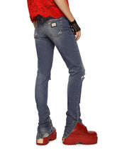 Denim vest with lace details - | Dolce & Gabbana