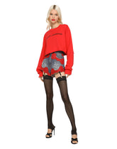 Jersey sweatshirt with “Dolce & Gabbana” print - | Dolce & Gabbana