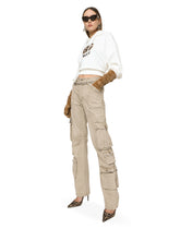 Jersey hoodie with carpet-stitch DG patch - | Dolce & Gabbana