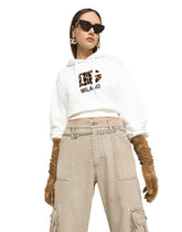 Jersey hoodie with carpet-stitch DG patch - | Dolce & Gabbana