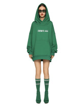 Oversize cotton jersey hoodie with DGVIB3 print - | Dolce & Gabbana