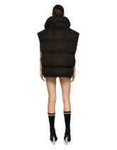 Sleeveless padded nylon down jacket with high neck DGVIB3 - | Dolce & Gabbana