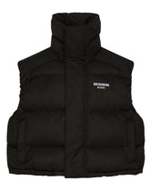Sleeveless padded nylon down jacket with high neck DGVIB3 - | Dolce & Gabbana