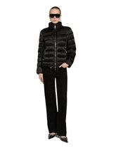 Padded satin jacquard down jacket with all-over DG logo - | Dolce & Gabbana