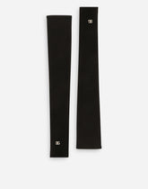 Long fingerless gloves with DG logo - | Dolce & Gabbana