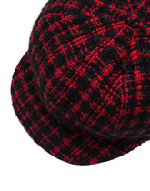 Tweed baker boy hat with peak - | Dolce & Gabbana
