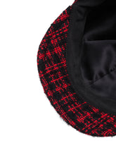 Tweed baker boy hat with peak - | Dolce & Gabbana