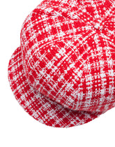 Tweed baker boy hat with peak - | Dolce & Gabbana
