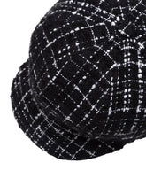 Tweed baker boy hat with peak - | Dolce & Gabbana