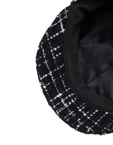 Tweed baker boy hat with peak - | Dolce & Gabbana