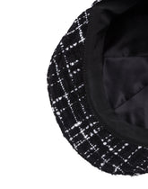 Tweed baker boy hat with peak - | Dolce & Gabbana