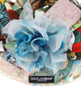 Patchwork turban with floral appliqués - | Dolce & Gabbana