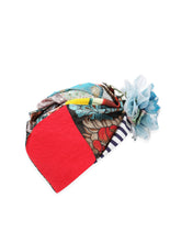 Patchwork turban with floral appliqués - | Dolce & Gabbana