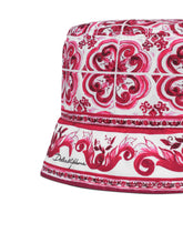 Bucket hat with Majolica print - | Dolce & Gabbana