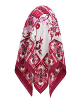 Baseball cap with Majolica-print scarf - | Dolce & Gabbana