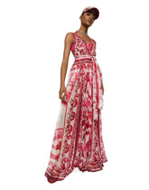 Baseball cap with Majolica print - | Dolce & Gabbana