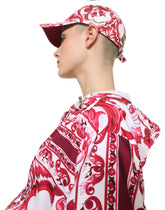 Baseball cap with Majolica print - | Dolce & Gabbana