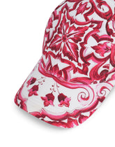 Baseball cap with Majolica print - | Dolce & Gabbana
