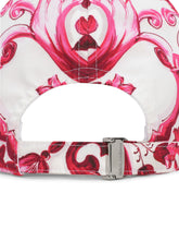Baseball cap with Majolica print - | Dolce & Gabbana