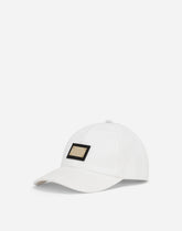 Gabardine baseball cap with DG logo - | Dolce & Gabbana