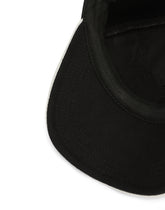 Baize and leather baseball cap with lettering - | Dolce & Gabbana