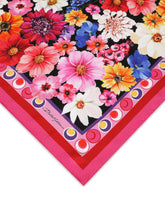 Wisteria-print twill scarf (90 x 90) - | Dolce & Gabbana