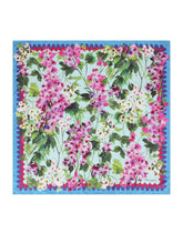 Bluebell-print twill scarf (90 x 90) - | Dolce & Gabbana