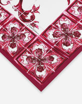 Majolica-print twill scarf (90 x 90) - | Dolce & Gabbana