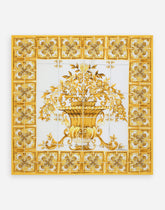 Majolica-print twill scarf (90 x 90) - | Dolce & Gabbana