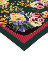Garden-print twill scarf (90 x 90) - | Dolce & Gabbana