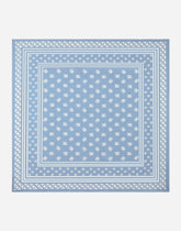 Silk twill scarf with allover DG logo print 90x90 - | Dolce & Gabbana