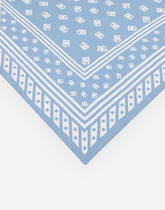 Silk twill scarf with allover DG logo print 90x90 - | Dolce & Gabbana