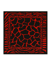 Giraffe-print twill scarf (90 x 90) - | Dolce & Gabbana