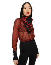 Giraffe-print twill scarf (90 x 90) - | Dolce & Gabbana