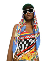 Carretto-print twill scarf (90x90) - | Dolce & Gabbana