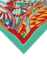 Carretto-print twill scarf (90x90) - | Dolce & Gabbana